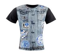 Schalke T-Shirt Kids Kutte schwarz Größe 164