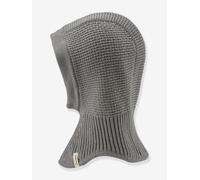 Sterntaler Strickmütze aus Baumwolle (Bio) - GOTS Unisex Schalmütze - Kinder Schlupfmütze im klassischen Muster Mix - Wintermütze - Mittelgrau, 55