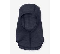 Schalmütze aus Wolle Kinder CeLaVi, Merinowolle nachtblau Gr. 52 cm