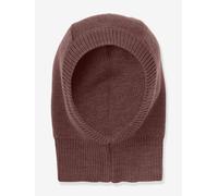 Schalmütze aus Wollstrick Kinder CeLaVi braun Gr. 48 cm