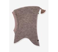 Schalmütze Baby mit Quaste PURE PURE by Bauer aus Merinowolle braun Gr. 45/47 cm