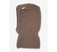 Schalmütze BASIC Kinder maximo aus Merinowolle braun Gr. 55 cm