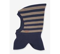 Schalmütze Jungen Baby maximo Merinowolle blau Gr. 53 cm