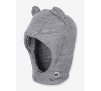 Schalmütze mit Ohren aus Merinowolle Kinder Sterntaler grau Gr. 41 cm