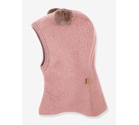 Schalmütze mit Ohren Mädchen PURE PURE by Bauer aus Merinowolle pudrig rosa Gr. 41/43 cm