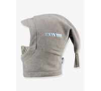 Sterntaler Schalmütze aus Microfleece - praktische Unisex Mütze mit Schirm - regulierbarer Mund- und Gesichtsschutz - gefüttert mit weichem Microfleece - braun Melange, Größe 53