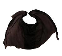 Schals Seidenschleier Schal Frauen Schal Kostümzubehör Maßgeschneiderte handgefertigte gefärbte Seidenschleier Bauchtanzschleier Zubehör Bauchtanz Schleier Halbrund ( Color : Black Veil , Size : 270x1