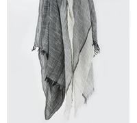 Schals Tücher Halstuch Scarf Damen Winterschal Aus Baumwolle, Schwarz, Für Herren, Weich, Knitterfrei, Unisex, Langer Schal Und Ringschal, Große Größe, 80 X 205 cm, Schwarzgraubeige