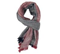 Schals Tücher Halstuch Scarf Herbst Winter Männer Schal Baumwolle Leinen Gestreiften Herren Schals Warm Halstuch Mode Männlichen Marke Schals Weinrot