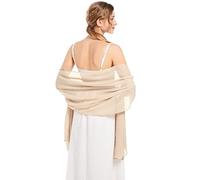 Schals und Wickeltuch, weicher Chiffon-Schal, für Abend, Party, Kleider, Hochzeit, Stola, Champagner1, Einheitsgröße