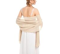 Schals und Wickeltuch, weicher Chiffon-Schal, für Abend, Party, Kleider, Hochzeit, Stola, Champagner1, Einheitsgröße