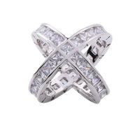 Schalschnalle 1 Stück Damen Seidenschal Schnalle Schal Ring Drei Ringe Kreuz Seide Schal Schnalle Kleid Knoten Schnalle Silber