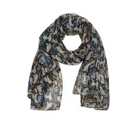 Schaltuch mit Leopardenmotiv blau Einheitsgröße