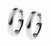 Ernstes Design Creolen evia Ohrringe E652 mattiert 16 mm Edelstahl