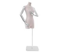 Schaufensterpuppe, Damen Schneiderbüste Basic Schneiderpuppe Damenbüste Kleiderpuppe Schneiderbüste Verstellbare Höhe Display Weibliche Kleiderform Modell Beige