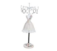 Schaufensterpuppe für Schmuck Display Ständer mit Ohrring, Halskette & Ring Halter - Prinzessin Kleid Accessoires