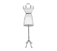 Schaufensterpuppe Torso weiblich, 147cm Schaufensterpuppe mit Dreifuß-Ständer, Metall Damenbüste Kleiderständer, Weibliche Büste Kleid Ausstellungsstand (Schwarz)