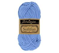 Scheepjes 1592-2 Softfun Baumwolle Garn, 2609 Iris, 10x50g, 10 Count