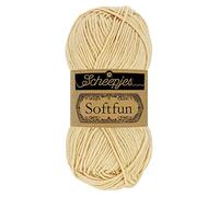 Scheepjes 1592-2 Softfun Baumwolle Garn, 2632 Tortilla, 10x50g, 10 Count