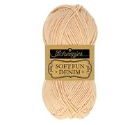 Scheepjes 1672-507_2 Softfun Denim Baumwolle Garn, 10x50g, 10 Count