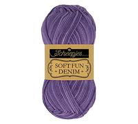 Scheepjes 1672-513_2 Softfun Denim Baumwolle Garn, 10x50g, 10 Count