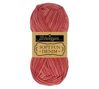 Scheepjes 1672-514_2 Softfun Denim Baumwolle Garn, 10x50g, 10 Count