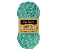 Scheepjes 1672-517_2 Softfun Denim Baumwolle Garn, 10x50g, 10 Count