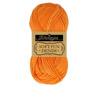 Scheepjes 1672-519_2 Softfun Denim Baumwolle Garn, 10x50g, 10 Count