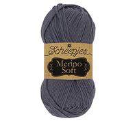 Scheepjes 1679-2 Merino Soft Baumwolle Garn, 50% Superwash-Merinowolle Mikrofaser 25% Acryl, 605 Hogarth, 10x50g, 10 Count