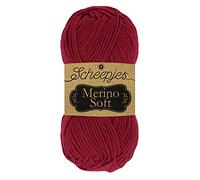 Scheepjes 1679-2 Merino Soft Baumwolle Garn, 50% Superwash-Merinowolle Mikrofaser 25% Acryl, 623 Rothko, 10x50g, 10 Count