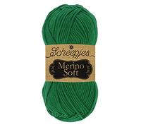 Scheepjes 1679-2 Merino Soft Baumwolle Garn, 50% Superwash-Merinowolle Mikrofaser 25% Acryl, 626 Kahlo, 10x50g, 10 Count