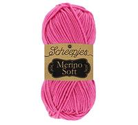 Scheepjes 1679-2 Merino Soft Baumwolle Garn, 50% Superwash-Merinowolle Mikrofaser 25% Acryl, 635 Matisse, 10x50g, 10 Count
