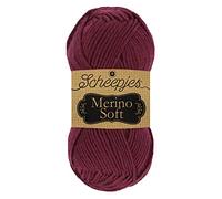 Scheepjes 1679-2 Merino Soft Baumwolle Garn, 50% Superwash-Merinowolle Mikrofaser 25% Acryl, 652 Modigliani, 10x50g, 10 Count