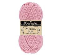 Scheepjes 1679-649 Merino Soft Baumwolle Garn, 50% Superwash-Merinowolle Mikrofaser 25% Acryl-Mischgewebe, 649 Waterhouse, 1x50g