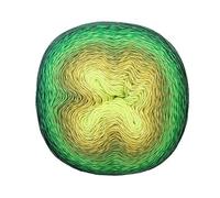 Scheepjes 1698-2 Whirl Baumwolle Garn, 780 Key Lime Pi, 3x1000m, 3 Count