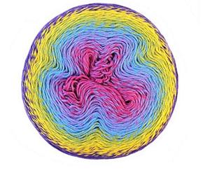 Scheepjes 1698-765 Whirl Wolle, Cotton, Lemon Cassis Cream, 1000 m, Meter