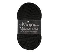 Scheepjes 1739-301 Truly Scrumptious Cotton Yarn, recyceltes Polyester, 50% Acryl, 301 Charcoal Ice Cream, 1x100g
