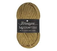 Scheepjes 1739-327 Truly Scrumptious Cotton Yarn, recyceltes Polyester 50% Acryl, 327 Lemon Poppy Seed, 1x100g