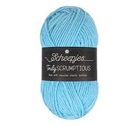 Scheepjes 1739-343 Truly Scrumptious Cotton Yarn, 343 French Blue Macaron, 1x100g