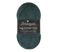Scheepjes 1739-379 Truly Scrumptious Cotton Yarn, recyceltes Polyester 50% Acryl, 379 Kale Chocolate Bar, 1x100g