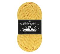 Scheepjes Big Darling 150 g Knäuel Nr. 436 Zitronengelb - dickes Garn zum Stricken und Häkeln