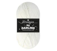 Scheepjes Big Darling 150g - 401 Ice Bear, Weiches und Vielseitiges Garn für Häkel- und Strickprojekte