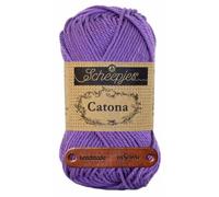 Scheepjes Catona 113 Delphinium Premium Wolle 50g mercerisiertes Baumwollgarn für feine Häkelideen luftige Looks und stilvolle Wohnakzente mit mySearose Label