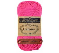Scheepjes Catona 114 Shocking Pink Premium Wolle 50g mercerisiertes Baumwollgarn für feine Häkelideen luftige Looks und stilvolle Wohnakzente mit mySearose Label