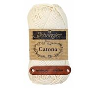 Scheepjes Catona 130 Old Lace Premium Wolle 50g mercerisiertes Baumwollgarn für feine Häkelideen luftige Looks und stilvolle Wohnakzente mit mySearose Label