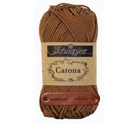 Scheepjes Catona 157 Root Beer Premium Wolle 50g mercerisiertes Baumwollgarn für feine Häkelideen luftige Looks und stilvolle Wohnakzente mit mySearose Label