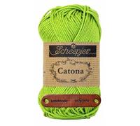Scheepjes Catona 205 Kiwi Premium Wolle 50g mercerisiertes Baumwollgarn für feine Häkelideen luftige Looks und stilvolle Wohnakzente mit mySearose Label