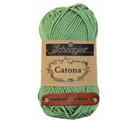 Scheepjes Catona 212 Sage Green Premium Wolle 50g mercerisiertes Baumwollgarn für feine Häkelideen luftige Looks und stilvolle Wohnakzente mit mySearose Label
