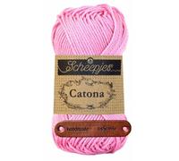 Scheepjes Catona 222 Tulip Premium Wolle 50g mercerisiertes Baumwollgarn für feine Häkelideen luftige Looks und stilvolle Wohnakzente mit mySearose Label