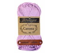 Scheepjes Catona 226 Light Orchid Premium Wolle 50g mercerisiertes Baumwollgarn für feine Häkelideen luftige Looks und stilvolle Wohnakzente mit mySearose Label